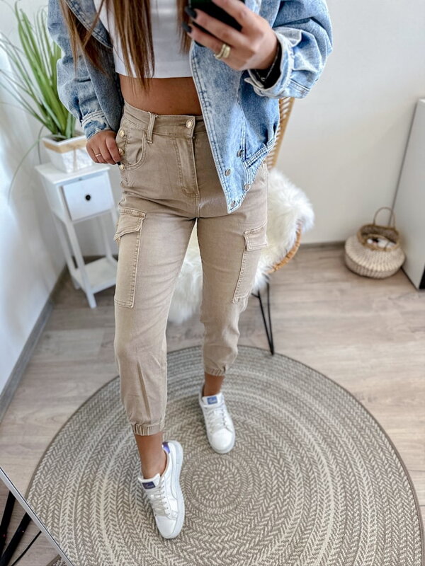 Damen Jeans in Beige